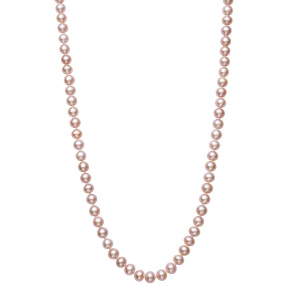 Pink Freshwater Pearl Necklace - AA Quality Photo
